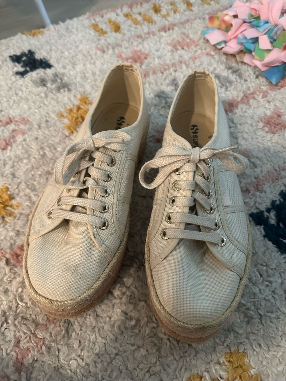 Superga 2790 Platform Espadrille Sneakers Womens Size 8